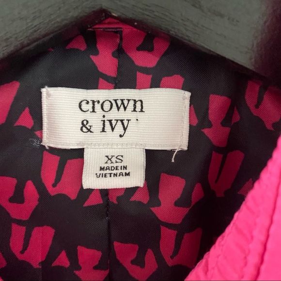Crown and Ivy Fuchsia Quilted Style Jacket Brand New - Picture 11 of 12